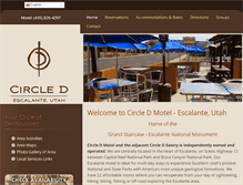 Tablet Screenshot of escalantecircledmotel.com